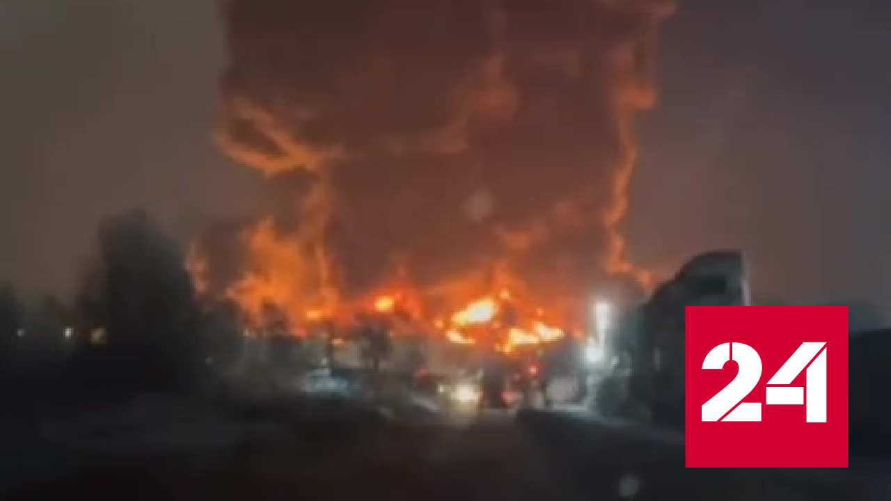 Горящий склад Wildberries в Петербурге сняли на видео - Россия 24 смотреть онлайн