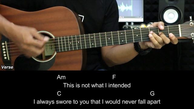 Fall For You - Secondhand Serenade | EASY Guitar Tutorial - Chords / Lyrics - Guitar Lessons