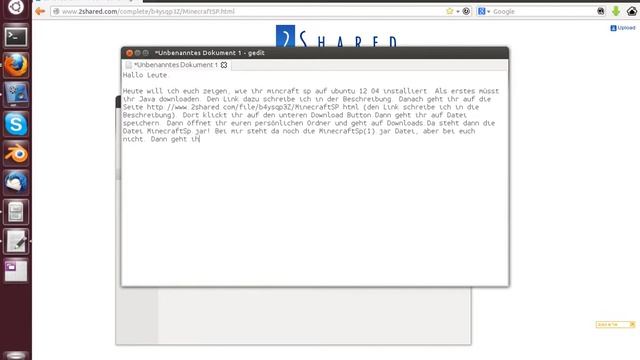 Minecraft Sp auf ubuntu 12.04 installieren смотреть онлайн
