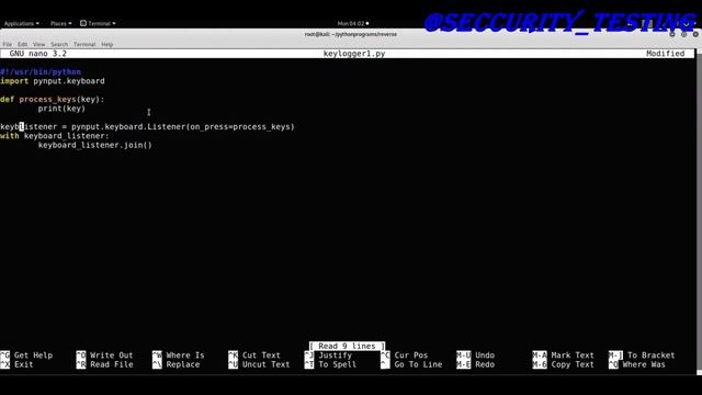 109 Importing Pynput
