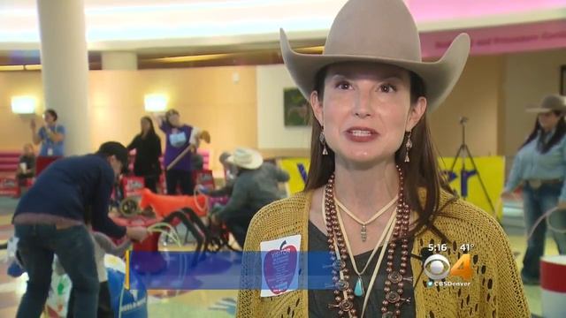 The Stock Show Rodeo Visits Children's Hospital