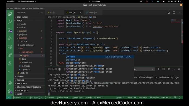 AM Coder - merced-react-hooks tutorial (useDataStore, useFormState, useLocalStorage, etc.) смотреть онлайн