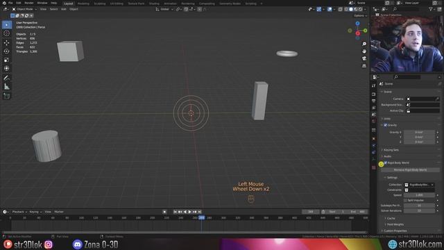 Rigid Body con Force Fields en Blender 3.0 - Tutorial Blender смотреть онлайн