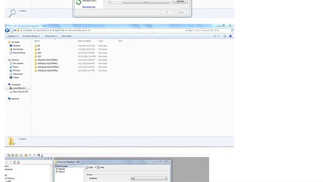 SQL Server database backup file is successfully created in a path but no such file path is... смотреть онлайн