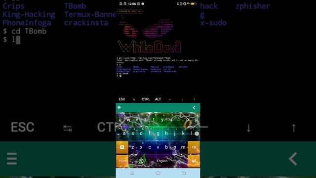Using termux to install TBomb смотреть онлайн
