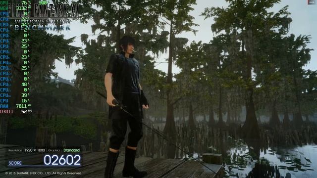 FINAL FANTASY XV BENCHMARK on Ryzen 7 1700 with R9 290 (PL -25) смотреть онлайн