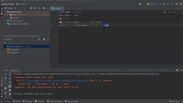 14. (Python) format. Concatenate String med Int смотреть онлайн