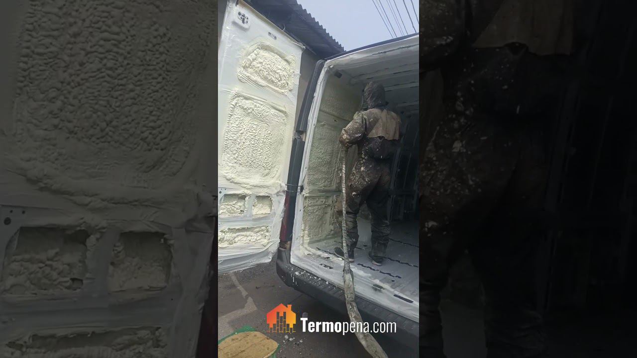 Теплоизоляция пенополиуретаном фургона для перевозки цветов. Работаем по Нижнему Новгороду + 300 км. смотреть онлайн