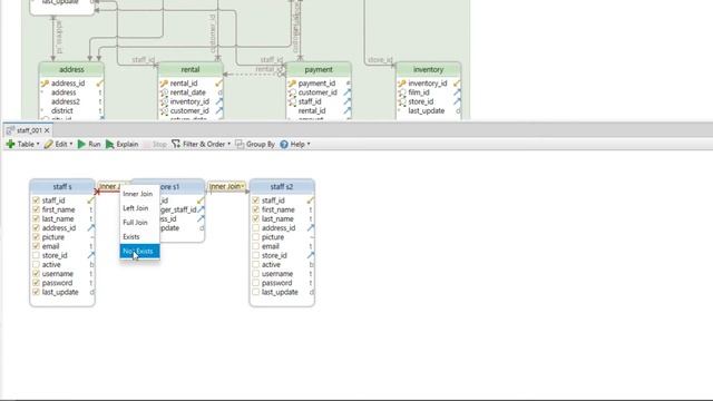 Create & execute complex Visual Queries with DbSchema смотреть онлайн