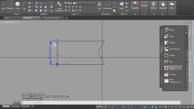 Autocad Array Action With Linear, Polar & XY Parameter In Dynamic Block In HINDI смотреть онлайн