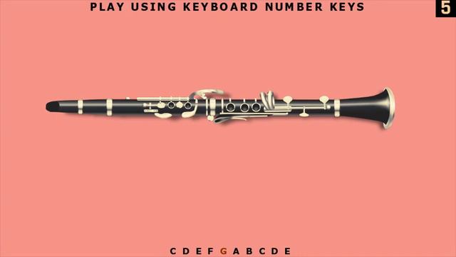 YouTube Clarinet ♪ Play Clarinet With Your Computer Keyboard ♪