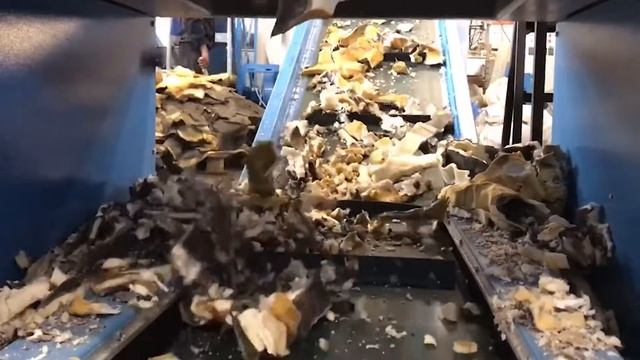 Линия для измельчения и разделения ППУ от кожзаменителя смотреть онлайн