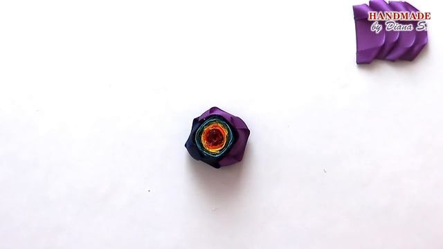 Радужная роза. Канзаши. Мастер-класс / Rainbow rose. Kanzashi. Master class смотреть онлайн