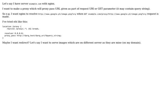 DevOps & SysAdmins: Nginx proxy pass url from get argument смотреть онлайн