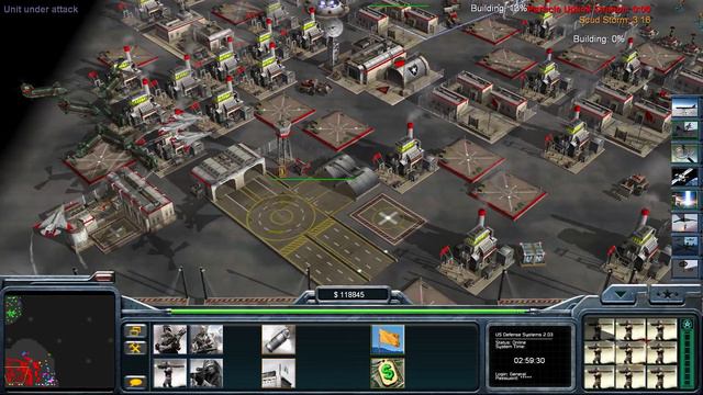 Command Conquer Generals Zero Hour 1 vs 7 Usa Laser (Max Team War) смотреть онлайн