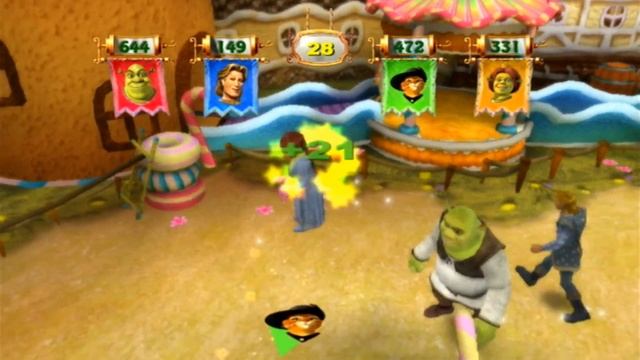 Shrek's Carnival Craze Party Games ... (Wii) Gameplay смотреть онлайн