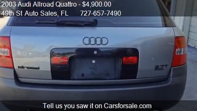 2003 Audi Allroad Quattro Base AWD 4dr Wagon for sale in Cle смотреть онлайн