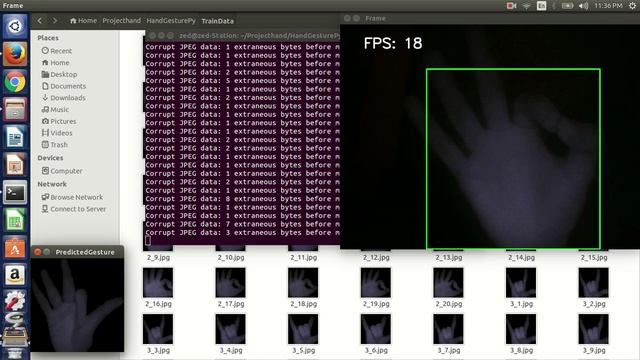 HandGesturePy Hand Gesture Recognition using OPENCV 3.1.0 Python смотреть онлайн