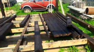 Беседка 4×5.5 своими руками(сваи, каркас, крыша). Часть первая.