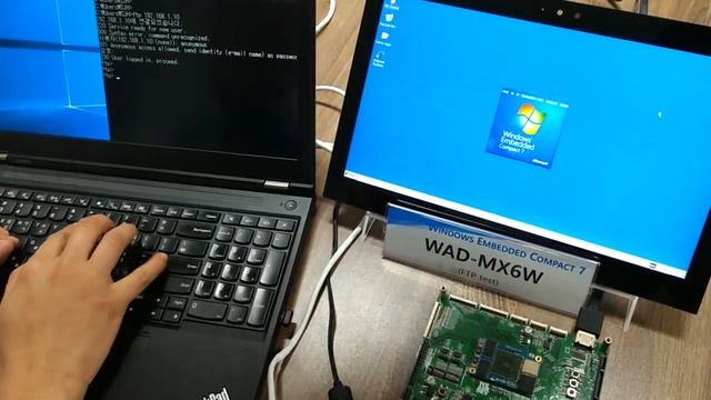 Testing FTP server on WAD-MX6W board running Windows Embedded Compact 7(WEC 7). смотреть онлайн