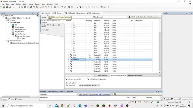 Codesys Modbus TCP / EasyModbus C# / Modbus REAL Variables