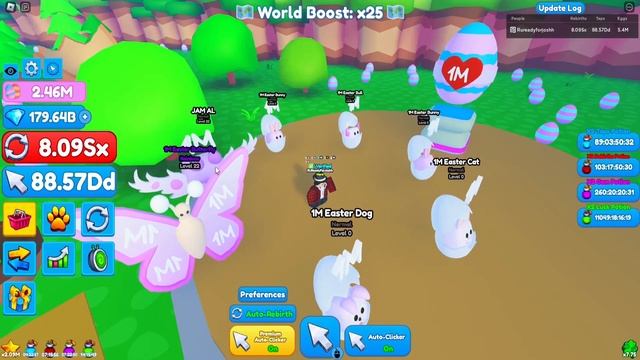 Easter Update +all egg locations (Roblox Tapping Masters) смотреть онлайн