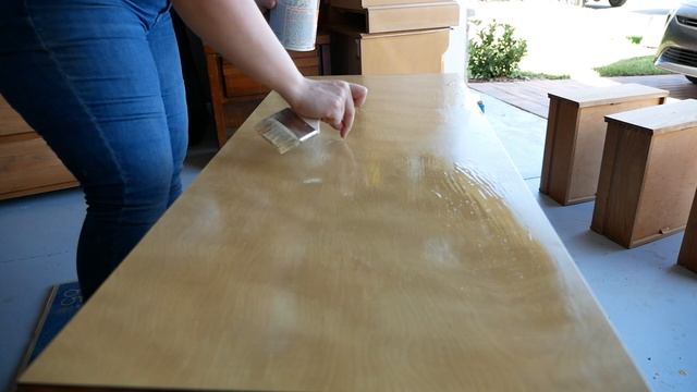 Mid Century Modern Desk Restoration |Trash to Treasure| Replacing laminate with wood |Furniture Fli смотреть онлайн