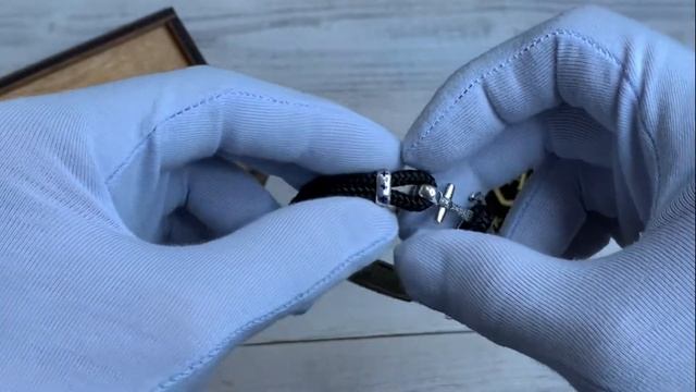 Браслет. Молитвы «Спаси и сохрани» и «Отче наш» с синей эмалью смотреть онлайн