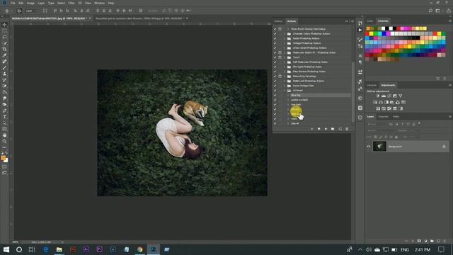 FOREST COLOR GRADING PHOTOSHOP ACTION FREE ! смотреть онлайн