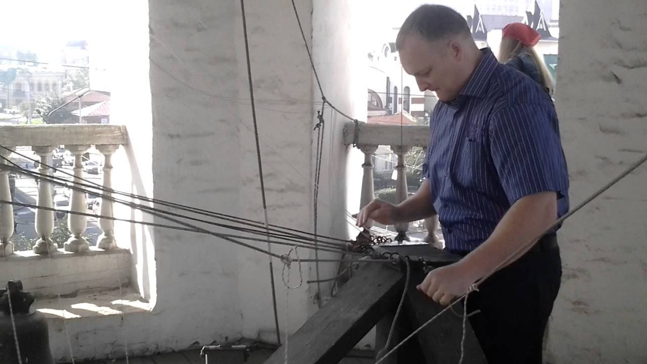 Трезвон. Колокольня Свято-Покровского кафедрального собора. Красноярск смотреть онлайн