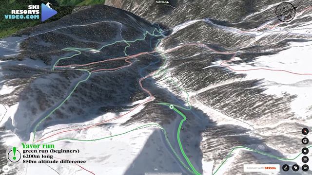 The Most Beautiful Ski Runs In The World I Russia, Sochi, Rosa Khutor, Yavor Run