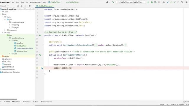 How to click a given point of an element in Selenium | automateNow смотреть онлайн