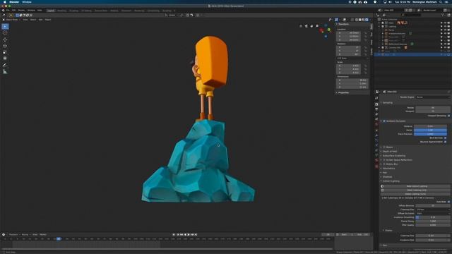 BLENDER 2.8 Eevee v.s. Cycles! - Hiker Scene смотреть онлайн