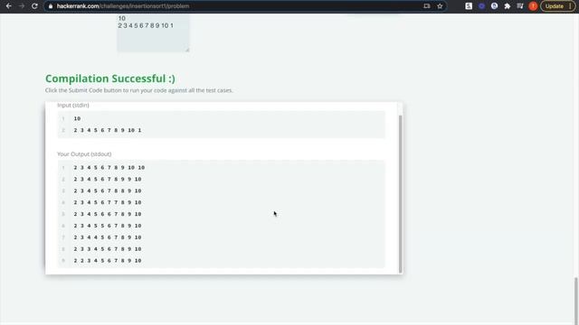 Insertion Sort Part 1 смотреть онлайн