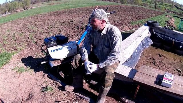 Культивация мотоблоком Нева смотреть онлайн