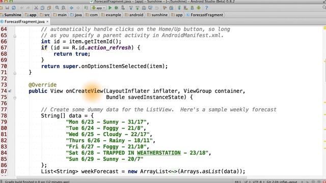 Refresh Button Behavior - Developing Android Apps смотреть онлайн