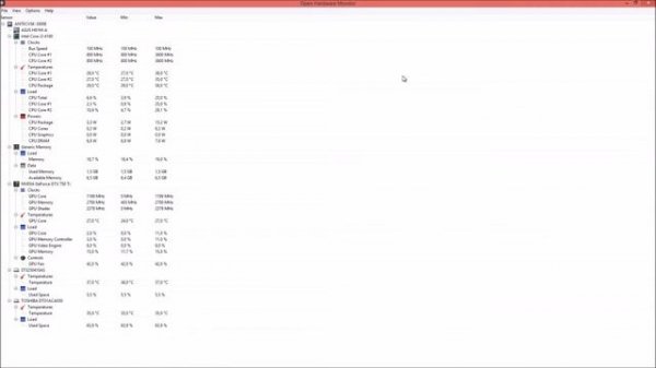 Open Hardware Monitor, a free tool to analyse your computer