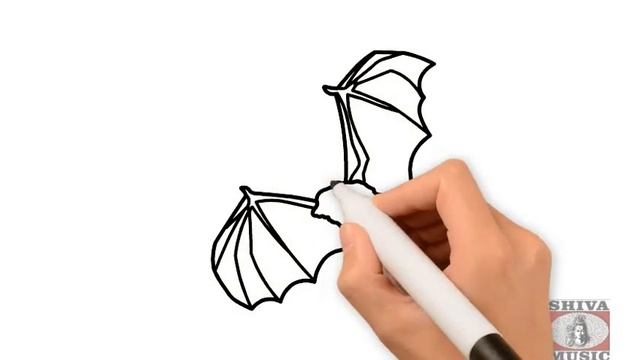 Bat ? ? Drawing in Pencil | Children Drawing Video | Sketch And Drawing | Shiva Music Baccha Party смотреть онлайн