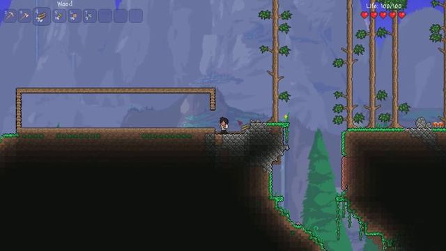 Выживание в Terraria 1.2 №1 : Шок деревянный шлем!!!!!1 смотреть онлайн