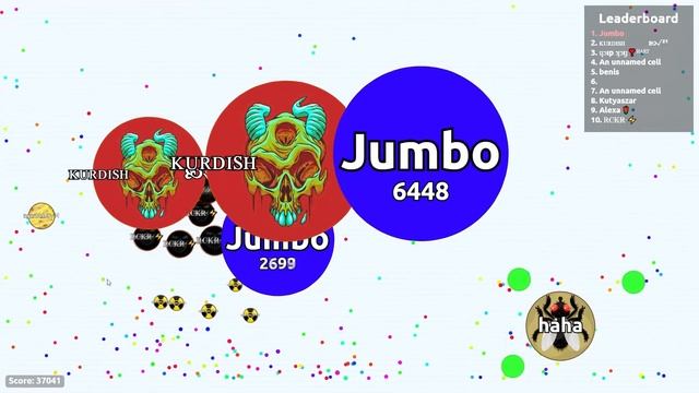 Agar.io Jumbo Vs Everyone In Agario - EPIC SOLO GAMEPLAY