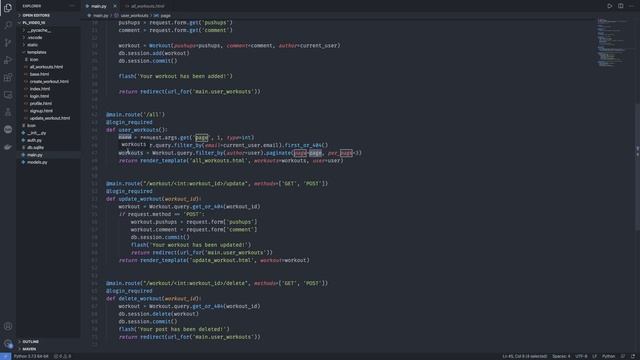Python Flask Tutorial 10 - Pagination in Flask смотреть онлайн