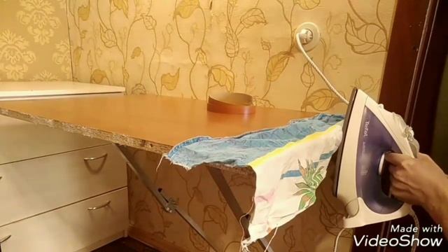 Ободралась мебельная кромка. Замена феном и утюгом. смотреть онлайн