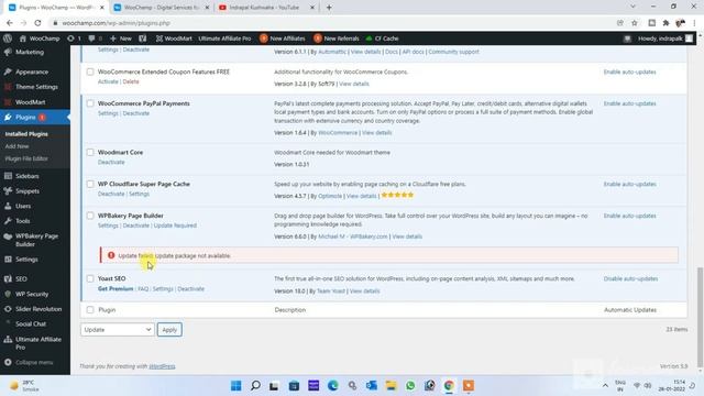 How To Update Premium Plugins of Woodmart WordPress Theme (Hindi) смотреть онлайн