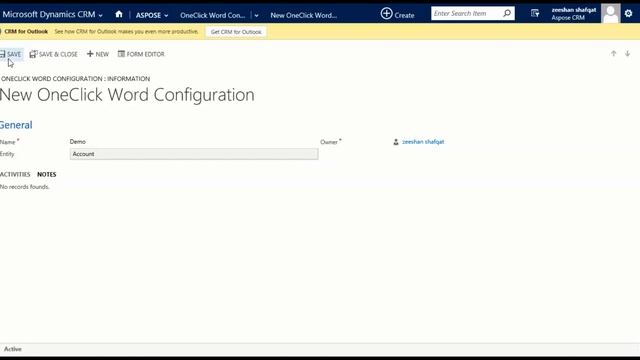 Aspose .NET OneClick Word Document Generator for Dynamics CRM смотреть онлайн