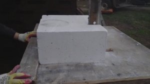 Станок для резки газоблока своими руками! обзор и рез блока!!!