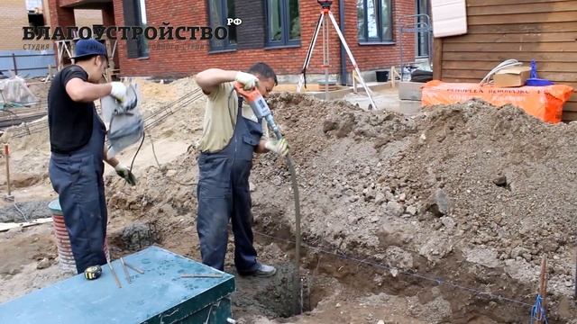 Строительство фундамента на буронабивных сваях для гаража // Благоустройство.рф смотреть онлайн