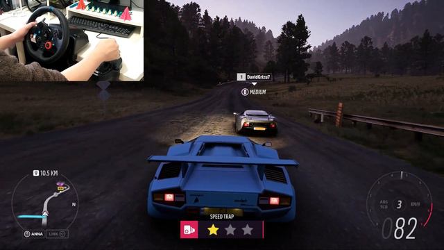 1988 Lamborghini Countach LP5000QV｜Forza Horizon 5｜steering wheel gameplay│ Logitech G29｜4K60FPS смотреть онлайн