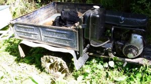 Мотороллер муравей по бездорожью с прицепом