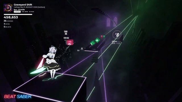 【BeatSaber】Graveyard Shift Calliope Mori ft. BOOGEY VOXX【低スペックPCとOculus Quest 2だけでトラッキング】 смотреть онлайн