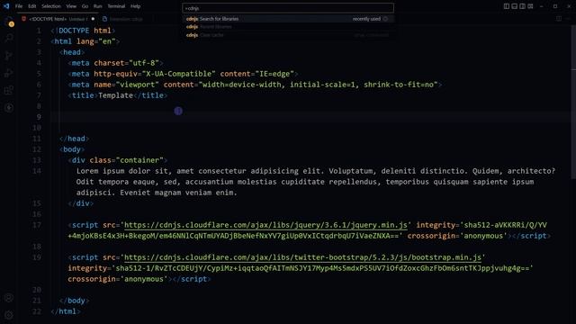 How to Auto Import CDN Links in Code Editor | How to Add CDN Links смотреть онлайн